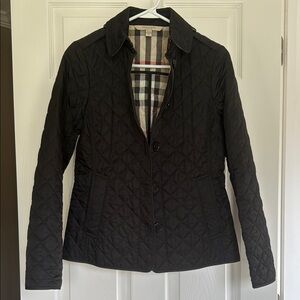 Burberry Black Quilted Utility Jacket